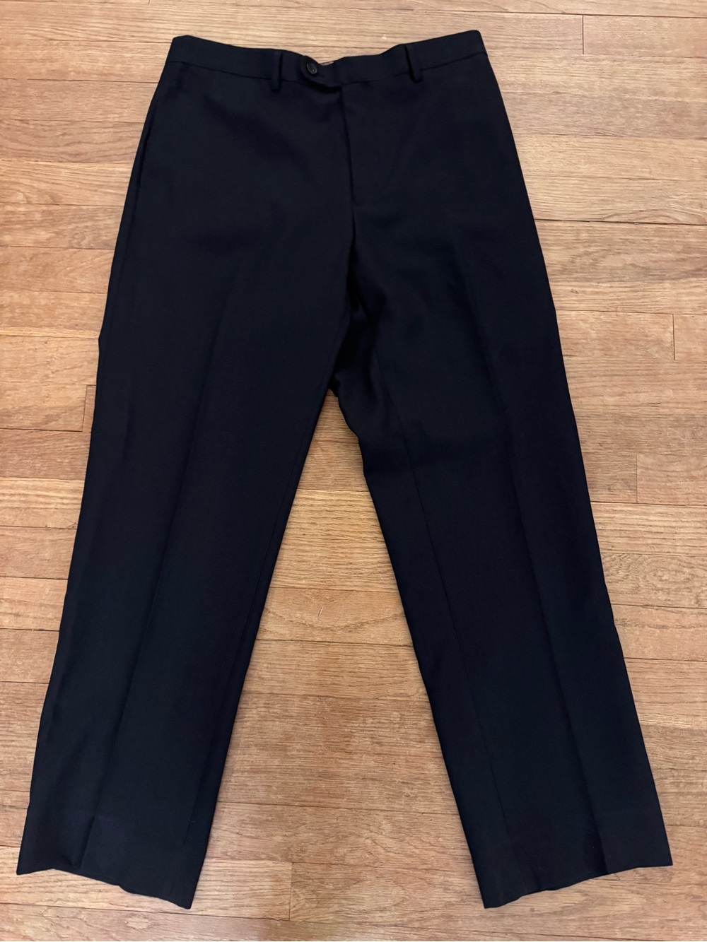 Angelo Rossi Men's Black Pleated Dress Pants - Size 34 (Measures 32x30)
 b18